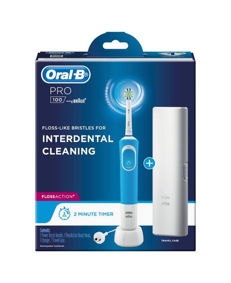 Pro 100 Floss Action Electric Toothbrush - Blue